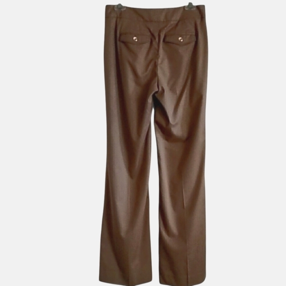 White House Black Market Tan Modern Boot Cut Dress Pant Trouser Womens Size 4R - Picture 4 of 7